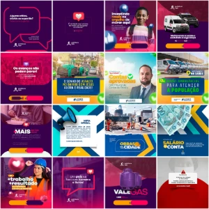 Pack 50 Artes editáveis Photoshop – Prefeitura - Outros