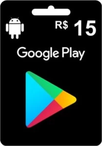 Gift Card Google Play R$15,00