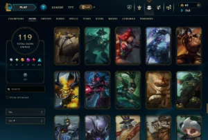 Conta Lol Com 119 Skins|Level 246|Todos Os Campeos - League of Legends