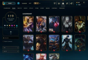Conta Lol Com 119 Skins|Level 246|Todos Os Campeos - League of Legends