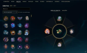 Conta League of Legends / lvl 856 / 393 skins / Platina 1 LOL