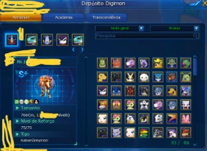 Conta LA Omega DMO - Digimon Masters Online