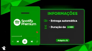 Spotify Premium 30 dias No seu EMail Original - Assinaturas e Premium