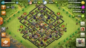 Clash of Clans - CV 11, lvl 132.  heróis 22/25/11.