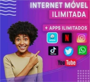 Internet móvel ilimitada você conectado 24 horas por dia - Outros