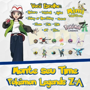 6 Pokémon Personalizados Shiny Monte Seu Time Legends Z-A - Outros