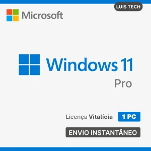 Windows 11 Pro Chave Licença Original e Vitalícia