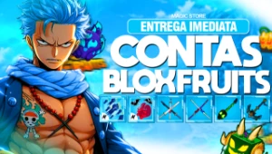 Blox Fruits - Contas (Lvl Max, T Rex E Kitsune, Raça V4 + - Roblox