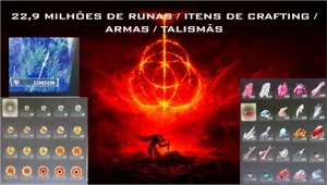 Elden Ring PS4/PS5 - 22 mi de runas + Itens essenciais