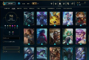 Unranked com 85 Champs e 70 Skins +4 Prestigios - League of Legends LOL
