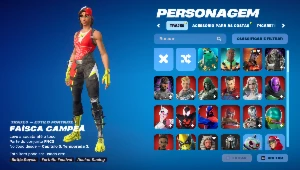 Conta Fortnite com Wildcat e outras skins de clube