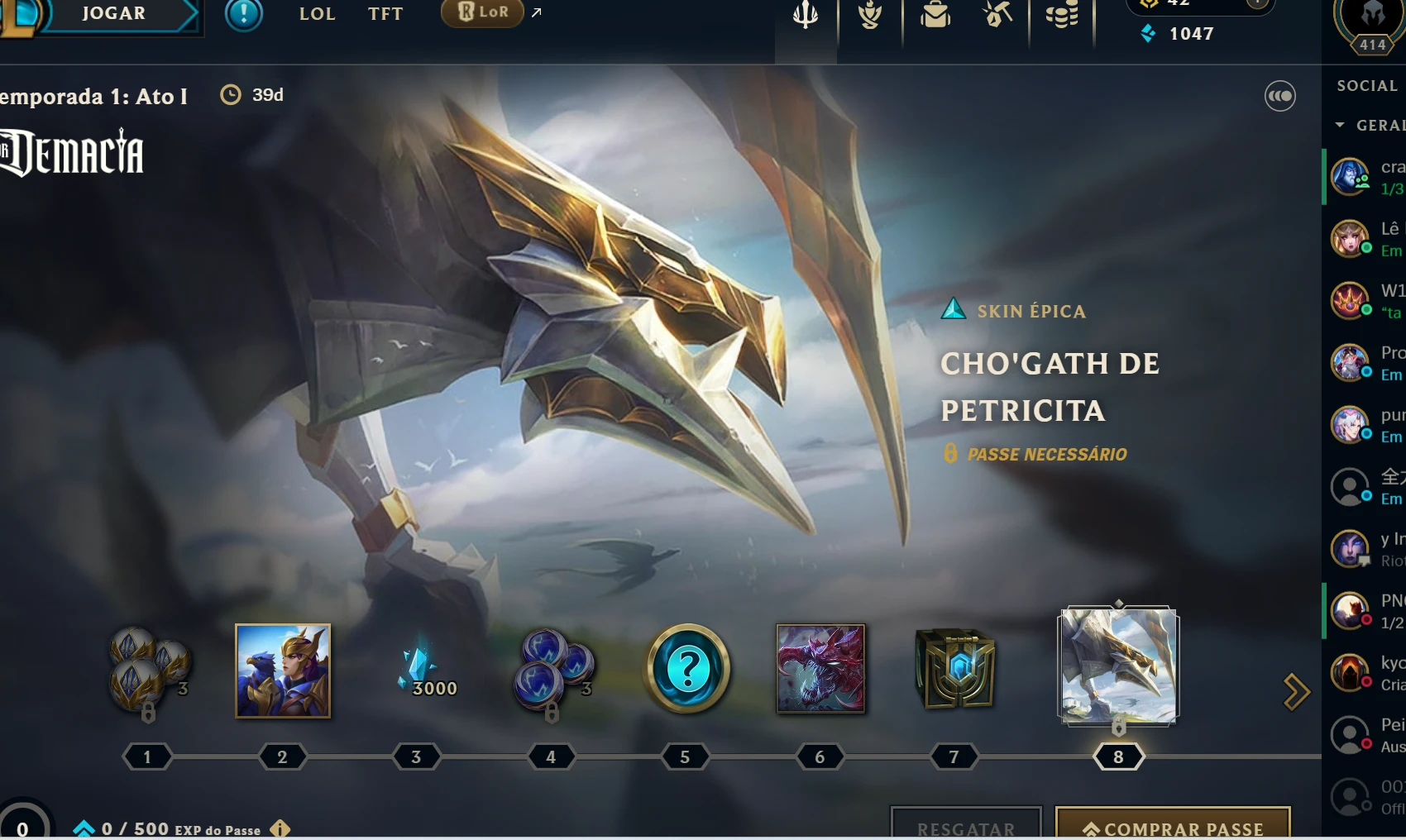 Conta Level 414  Season 4 