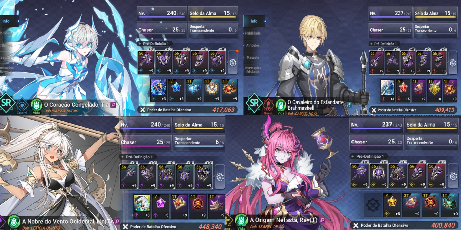 V>Conta Grand Chase mobile