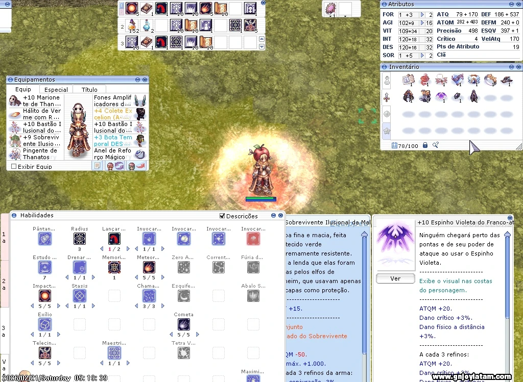 Arcana LATAM Freya - Meteoro/Cometa/Impacto Promoção lvl máx