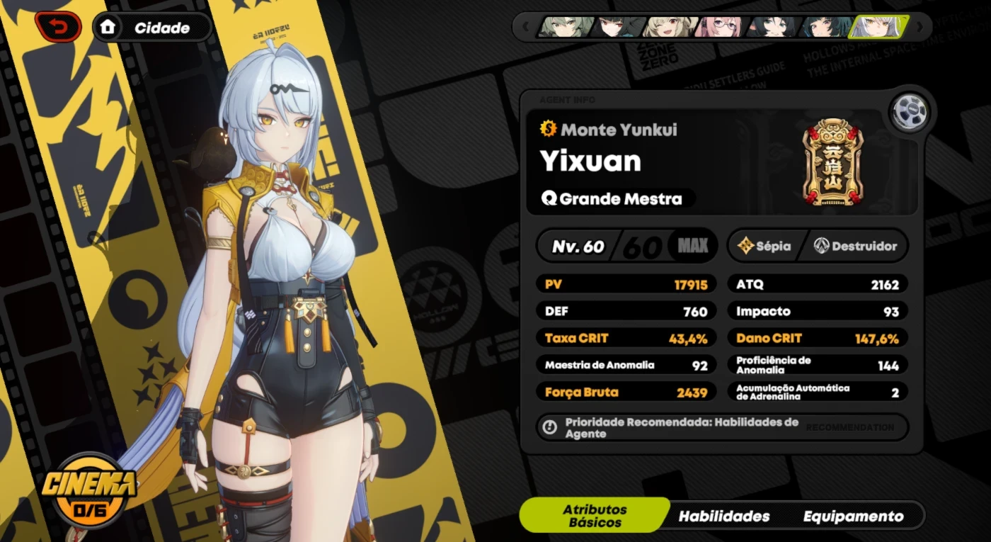 Conta ZZZ lvl 57 Yixuan + motor, 14 rank S