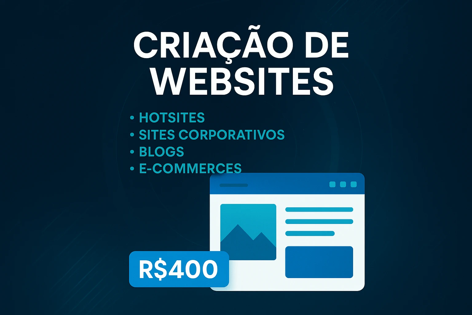 🔥 Seu Site Profissional Por Apenas R$ 400!