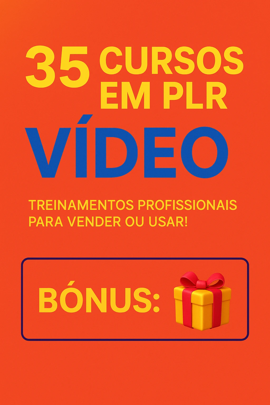 35 cursos em PLR em VIDEO