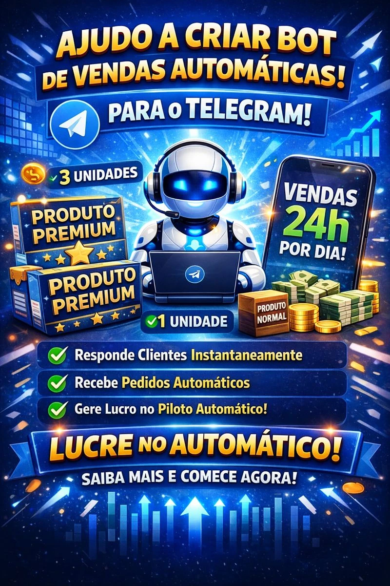 Bot De Vendas Automáticas - Telegram