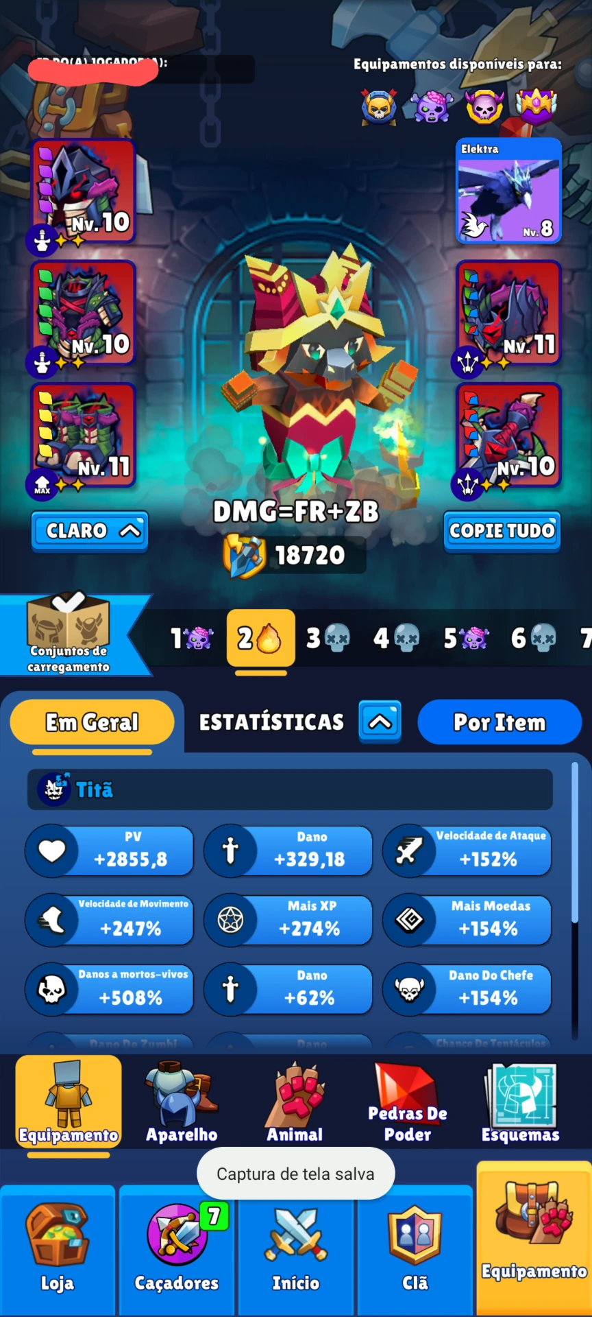 Conta TOP Hunt Royale