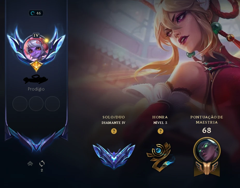 Conta Diamante 3 - League of Legends