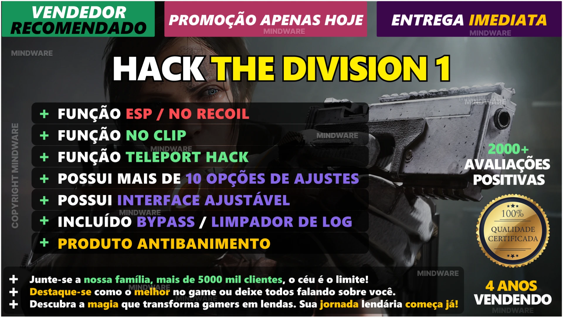 HACK THE DIVISION 1  ✅100% SEGURO E EXCLUSIVO RECOMENDADO