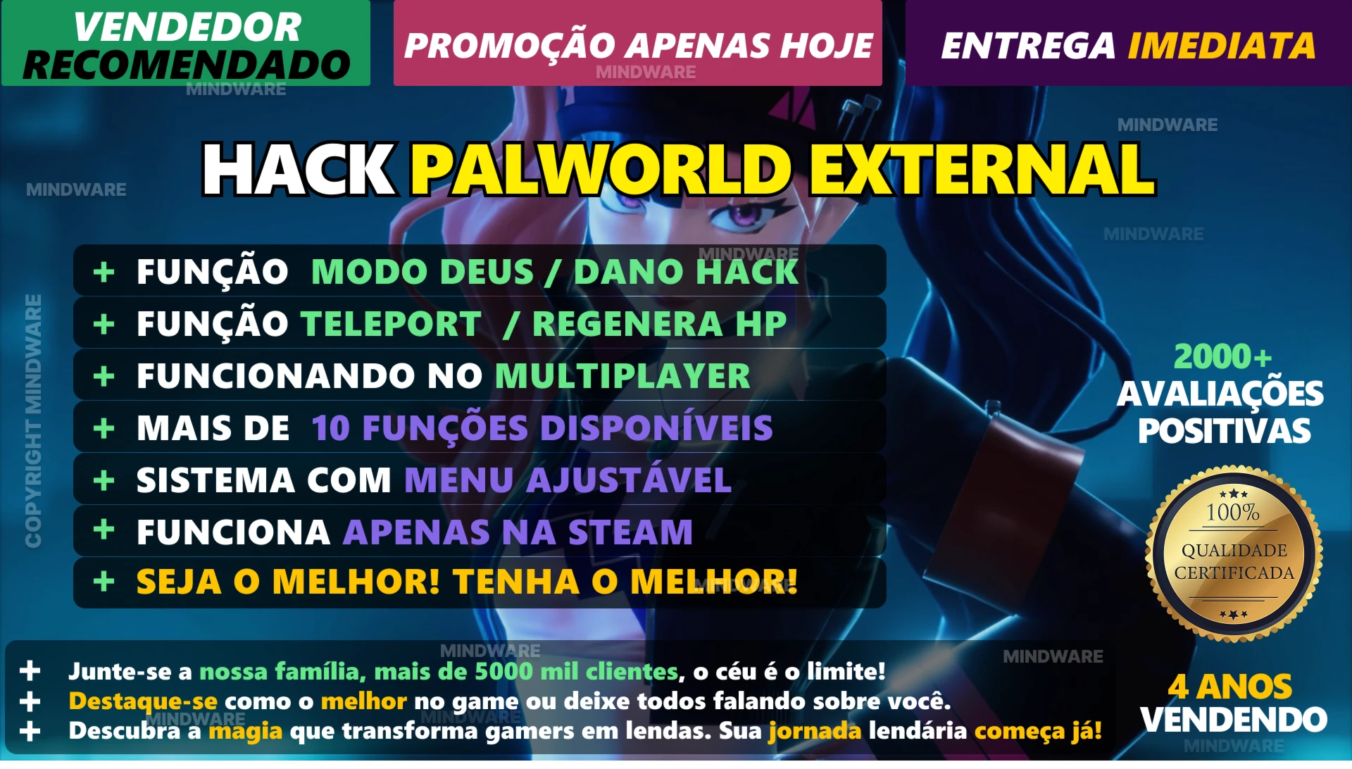 Hack Palworld v5.4✅ Multiplayer e 100% Seguro E Recomendado