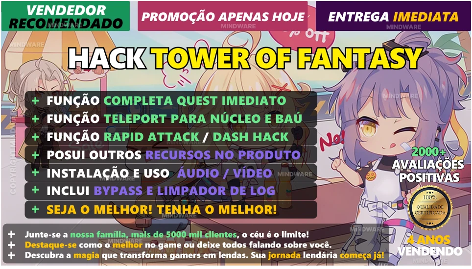HACK TOWER OF FANTASY WARP SERVER v5.5🚀100% INDETECTÁVEL