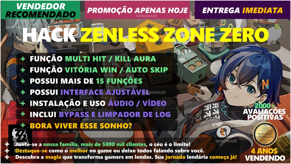 HACK ZENLESS ZONE ZERO V2.4🚀100% INDETECTÁVEL E RECOMENDADO