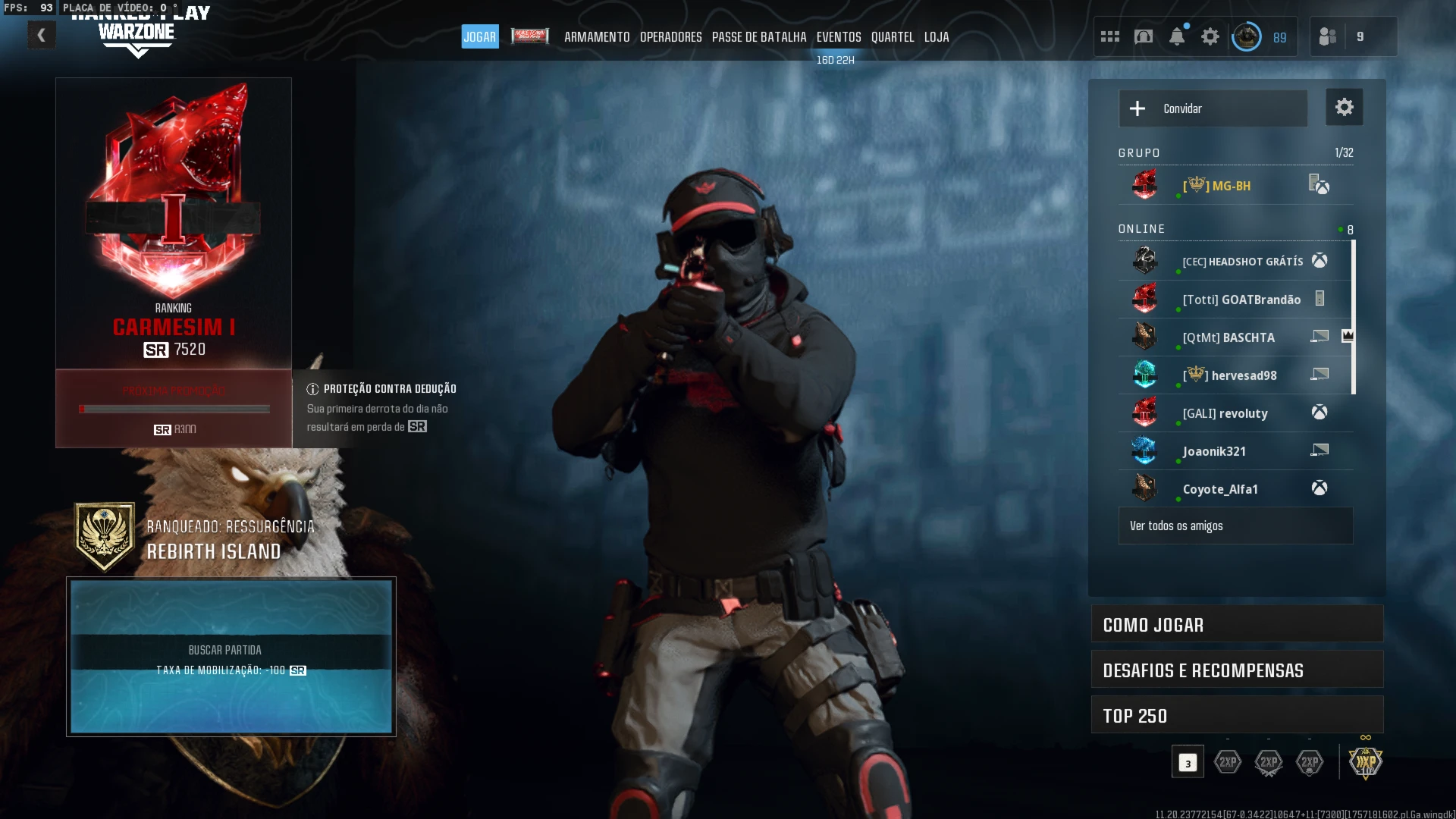 conta warzone