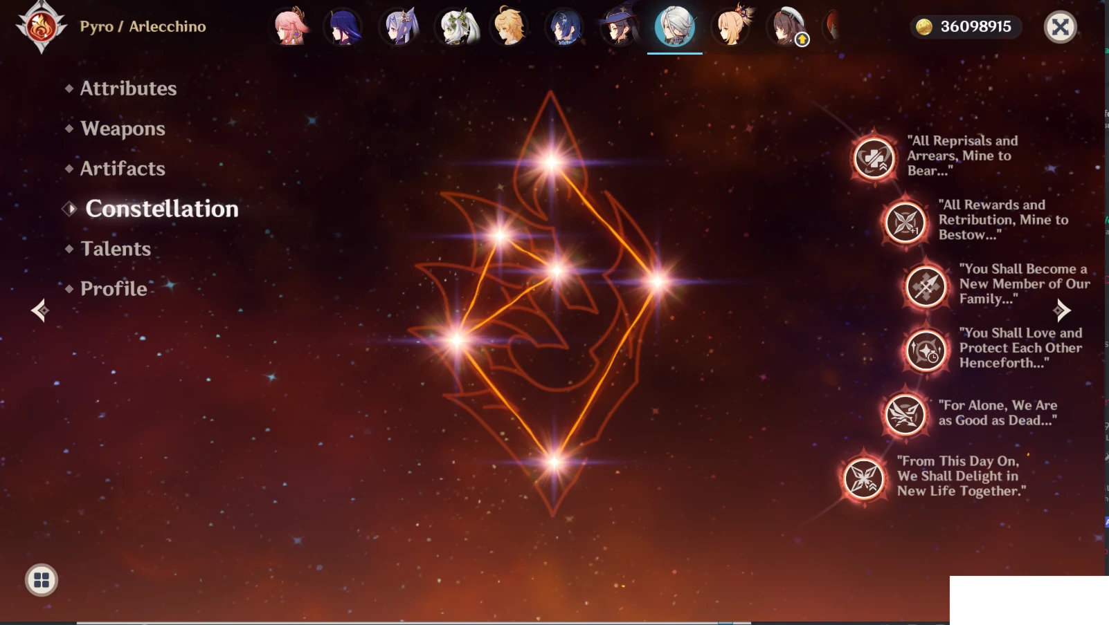 Conta Genshin Impact, Jogada desde do 1.0, 3 Cinco * C6.