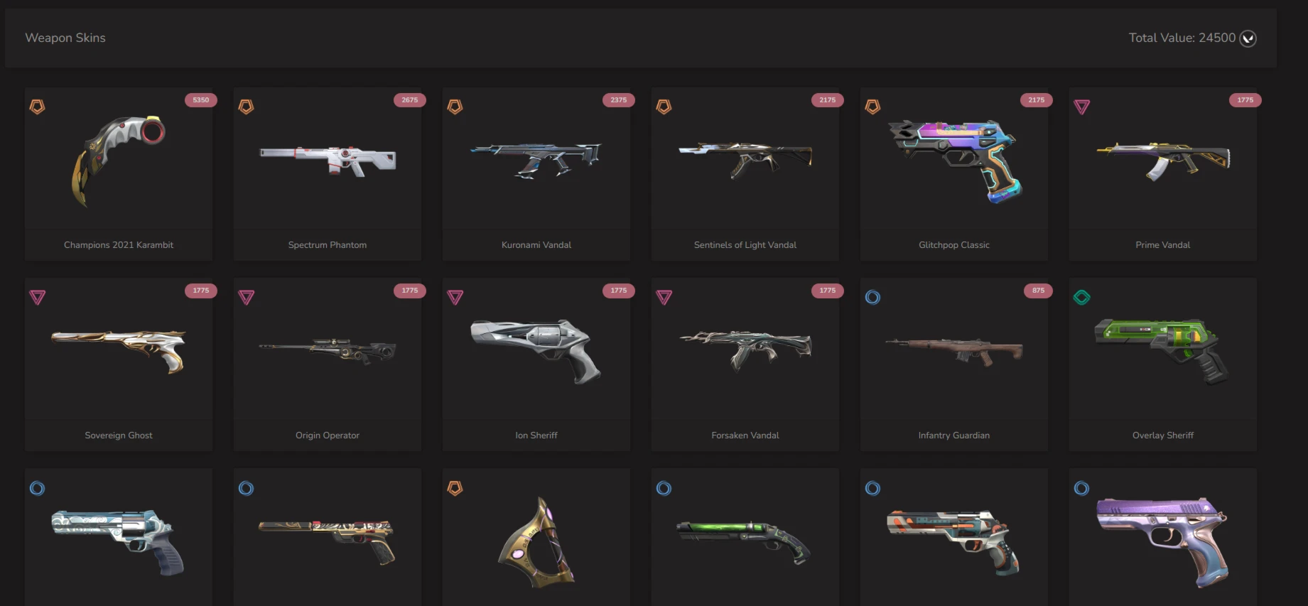 Conta Rara Valorant - Champions 2021 Karambit