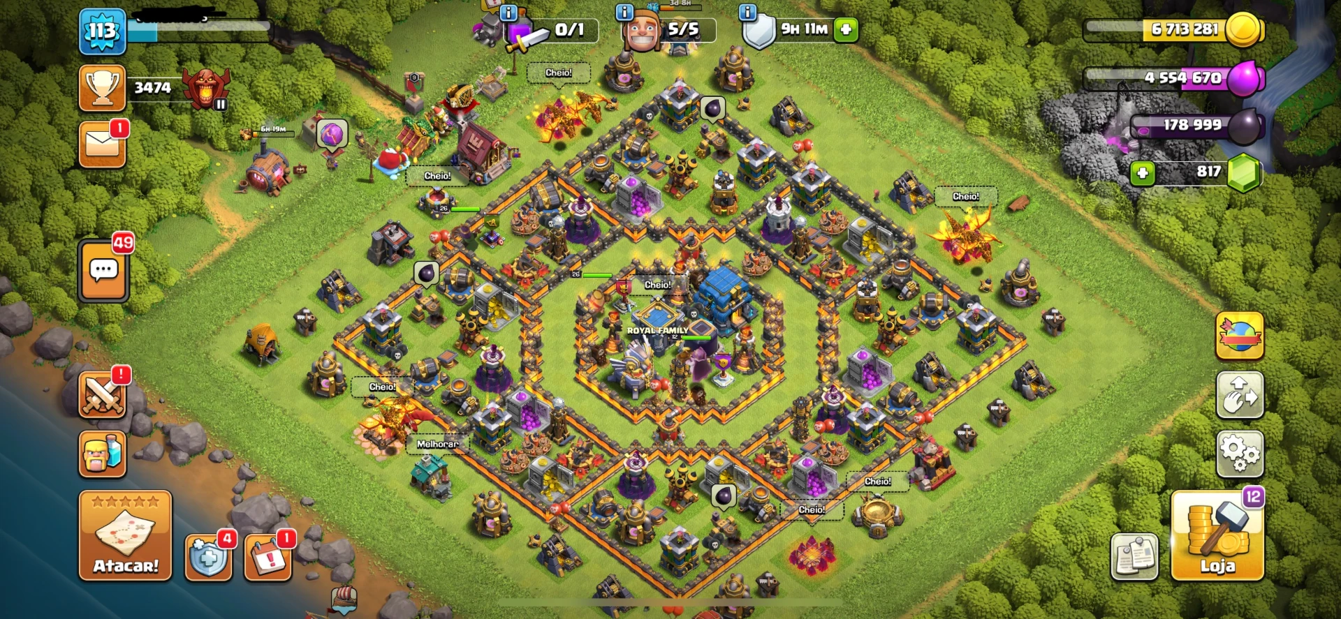 Conta Clash of Clans CV 12