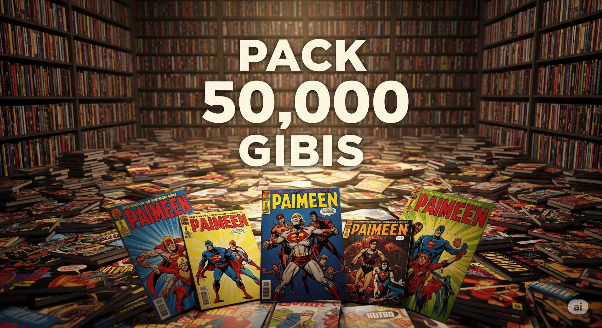 Pack 50.000+ Gibis em quadrinhos - Acesso Imediato