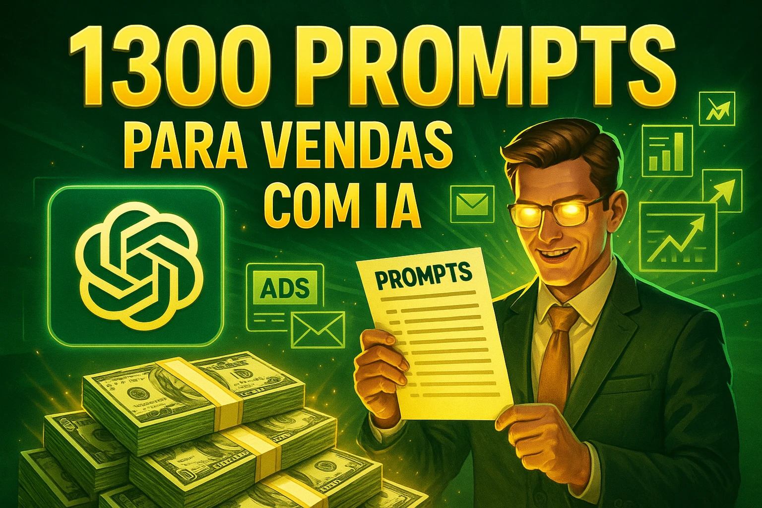 1300 Prompts Prontos para ChatGPT – Venda ainda Mais com IA