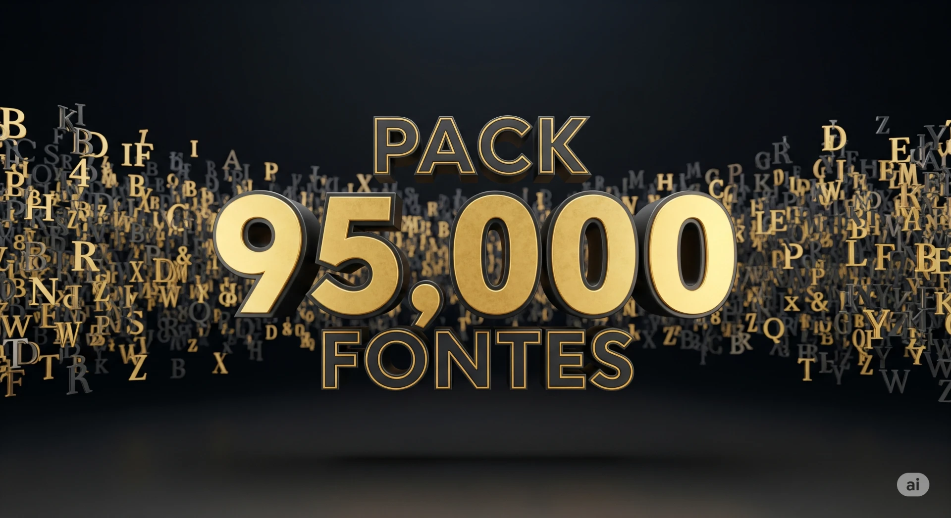 Pack 95.000 Fontes Profissionais - Eleve seu Design!