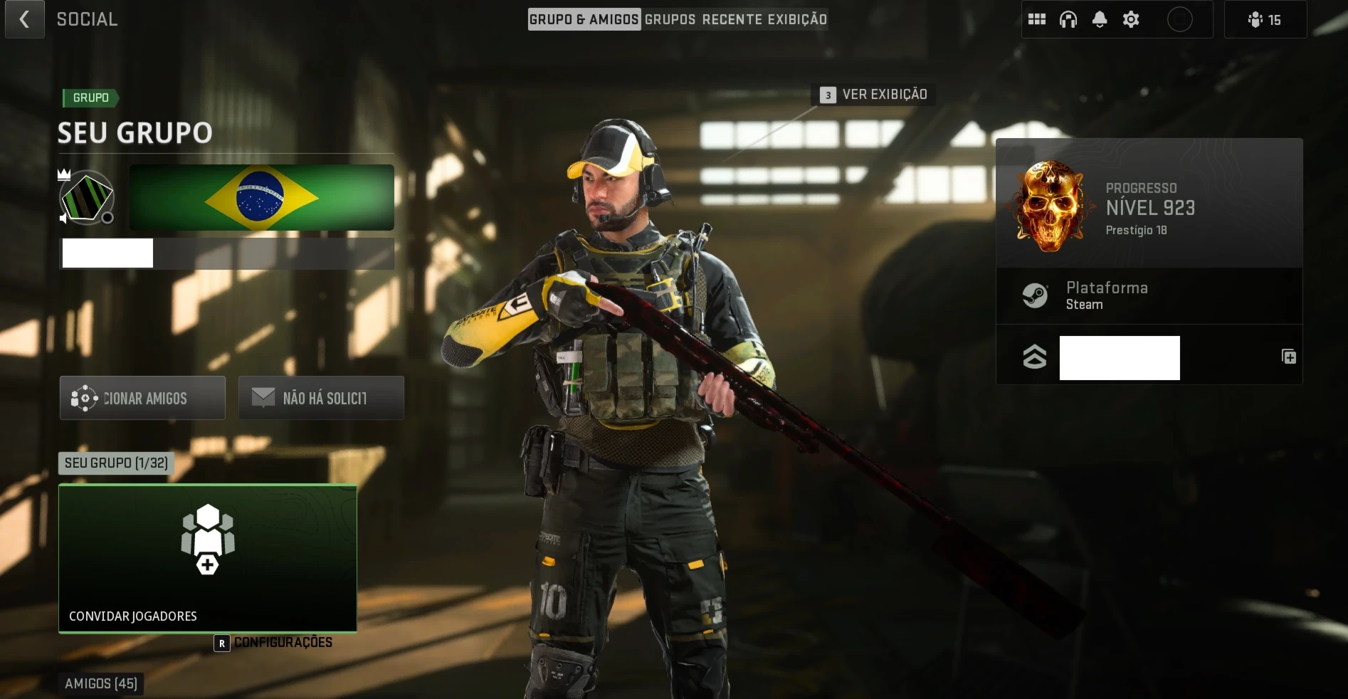 Conta call of duty, warzone com skin Neymar