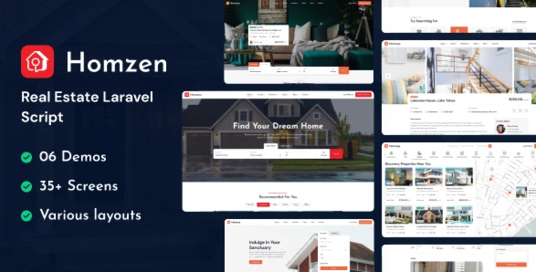 Homzen – Portal Imobiliário Multilíngua com Laravel