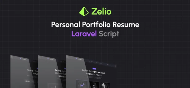 Zelio - Personal Portfolio Resume Laravel Script