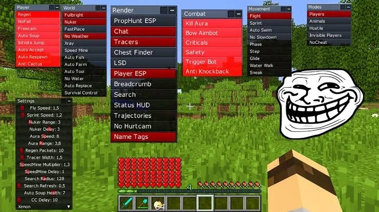 Hack exclusivo Minecraft