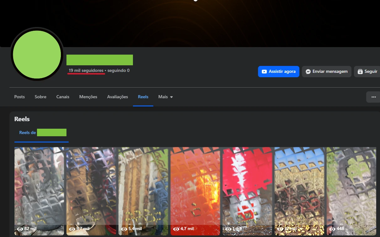 Facebook Conta 19k Seguidores Reais - Página de Reels! ✨