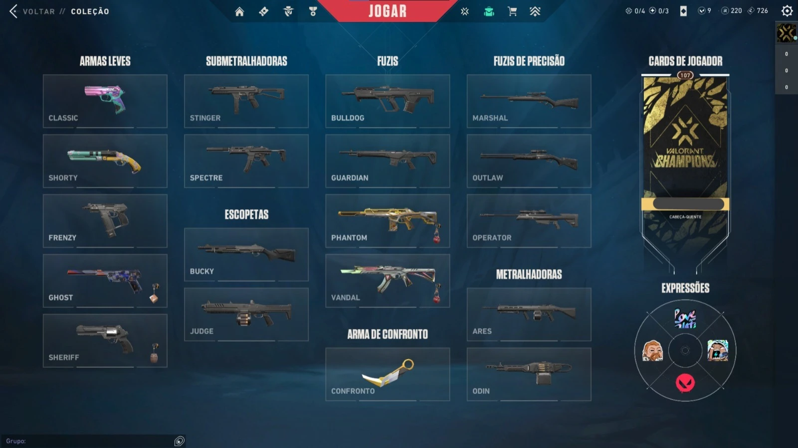 Conta Valorant Smurf Full Acesso Karambit Sublime E Mais