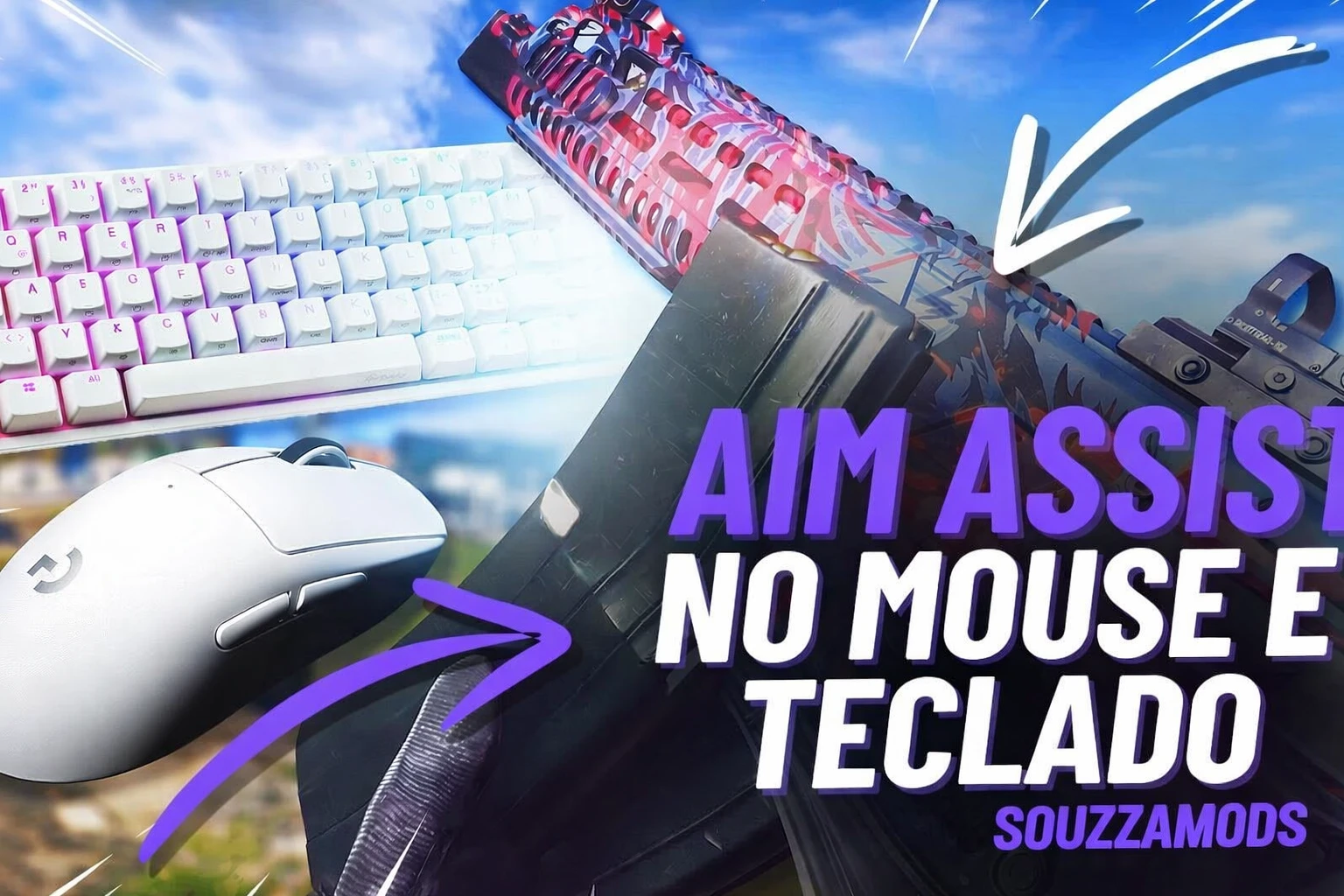 🚀 Warzone Aim Assist para Mouse e Teclado (simula controle)