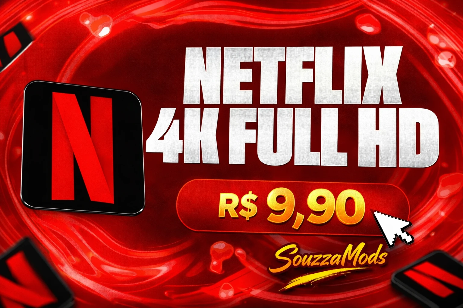 Netflix 4K Exclusivo – Tela Privada por 30 Dias!