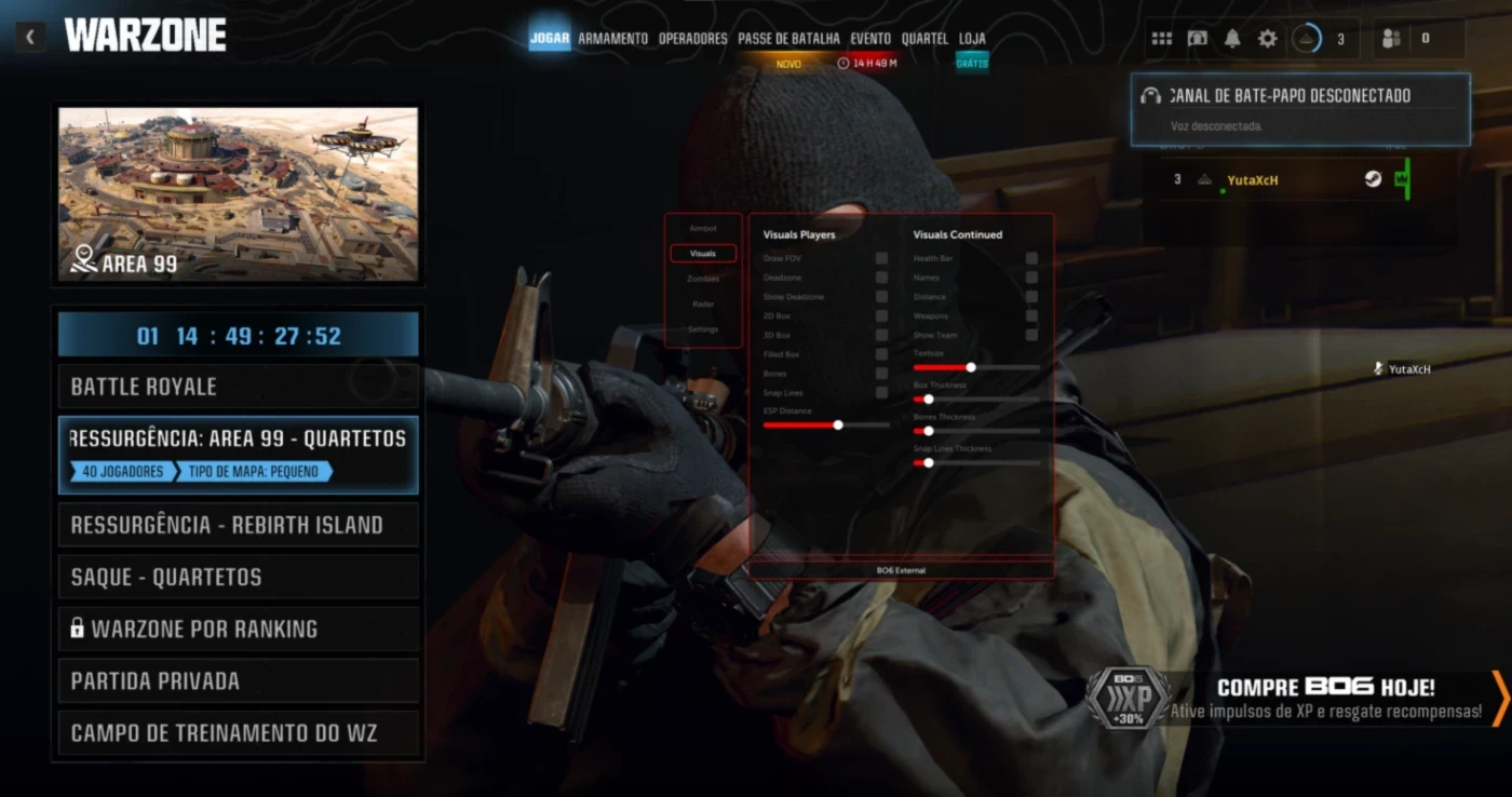 Warzone / Bo6 External + Spoofer Incluso