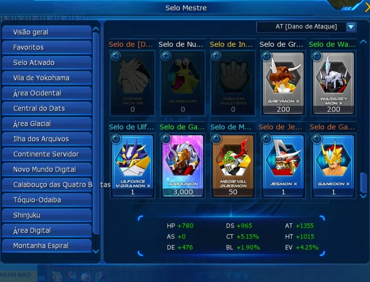 Conta Starter Completa Digimon Masters Online