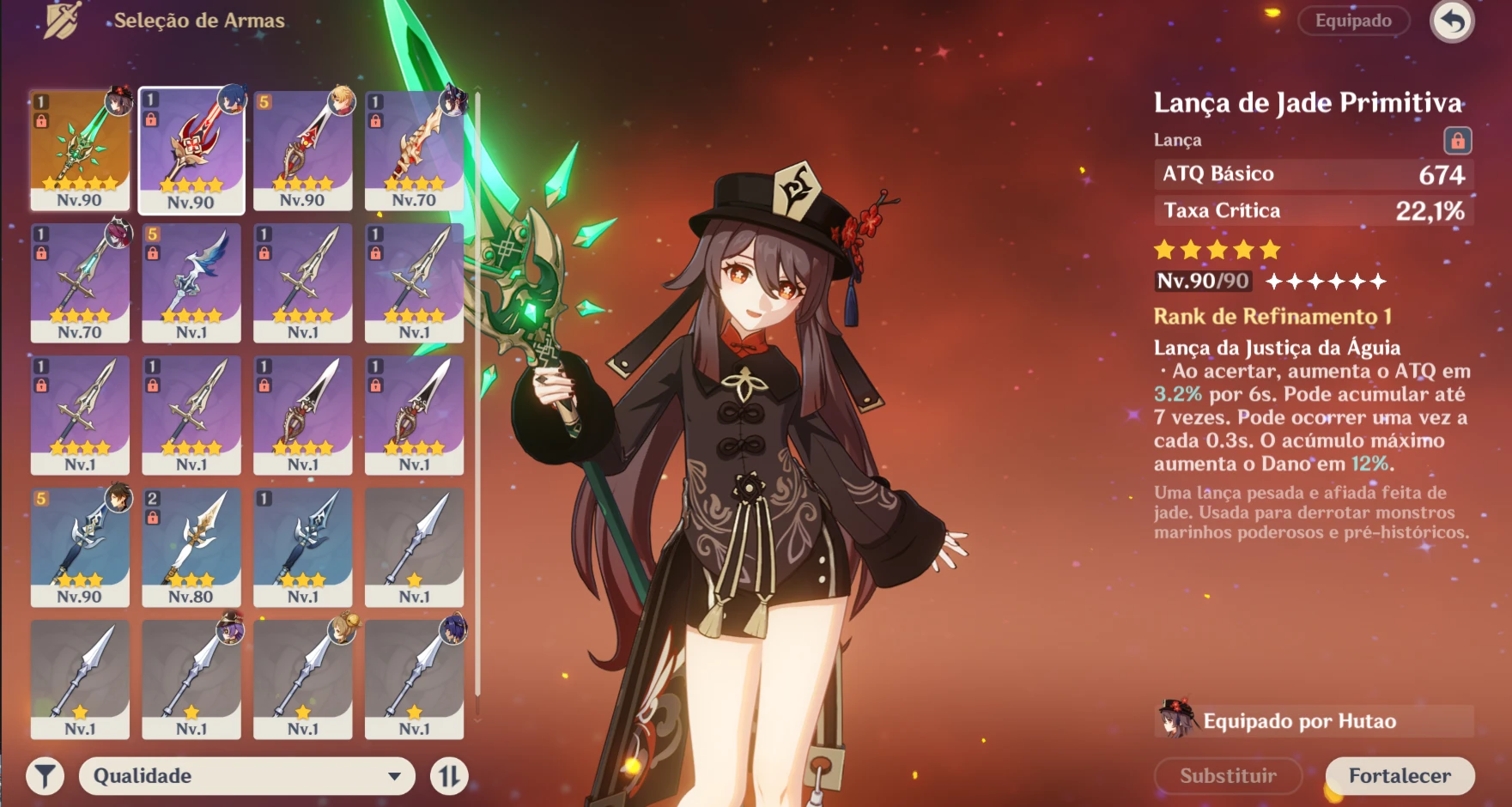 Conta AR 59 + 17 personagens 5⭐e 6 Armas 5⭐