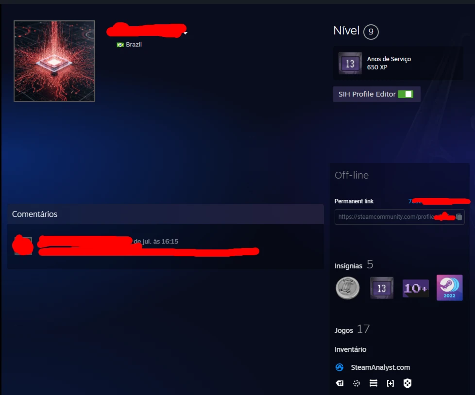 Conta Steam (Prime cs2 + jogos)