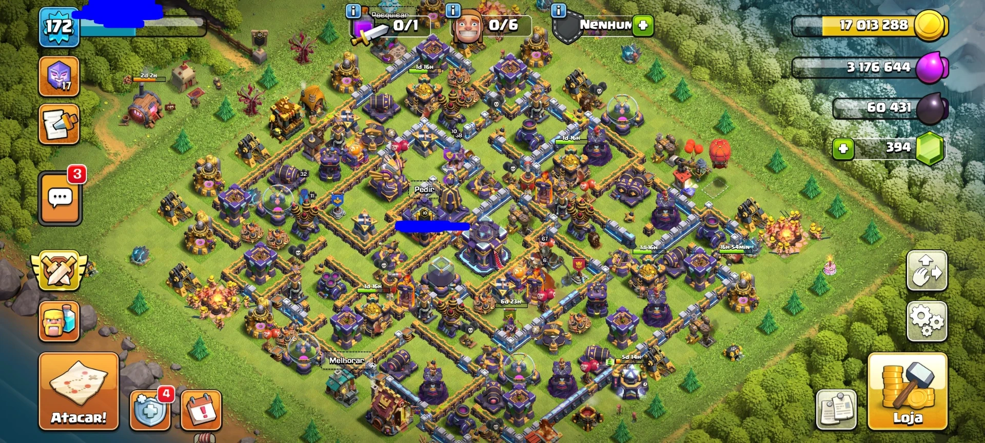 Clash Of Clans Cv15 Full Defesas E Bons Níveis De Heróis