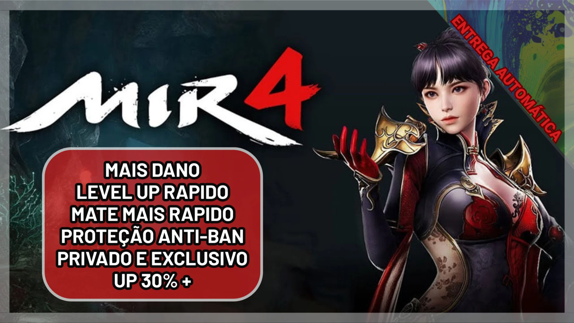 🚀 Evolua no MIR4 no Automático! Script +BoostXP + Vitalício