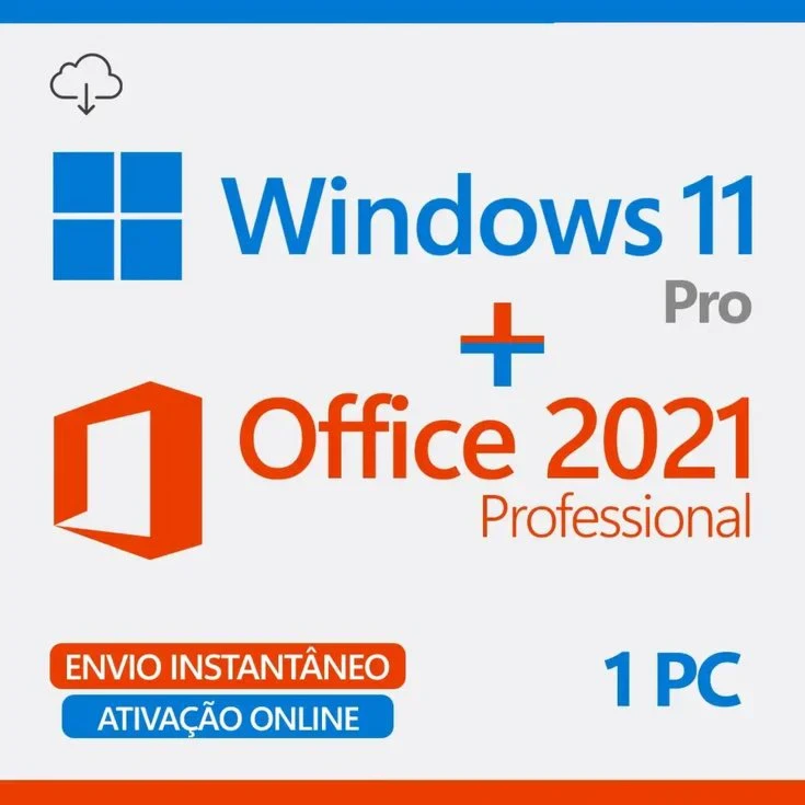 ⭐ Windows 11 pro +Office 2021 Pro Vitalício - ATIVÇÃO OLINE